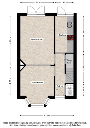 Floorplan - Diepenveenseweg 144, 7413 AV Deventer